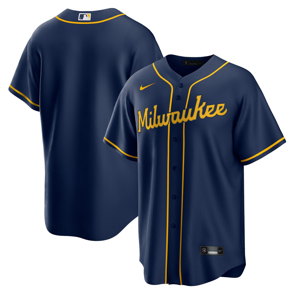 Milwaukee Brewers Nike Alternate Replica Team Jersey Navy