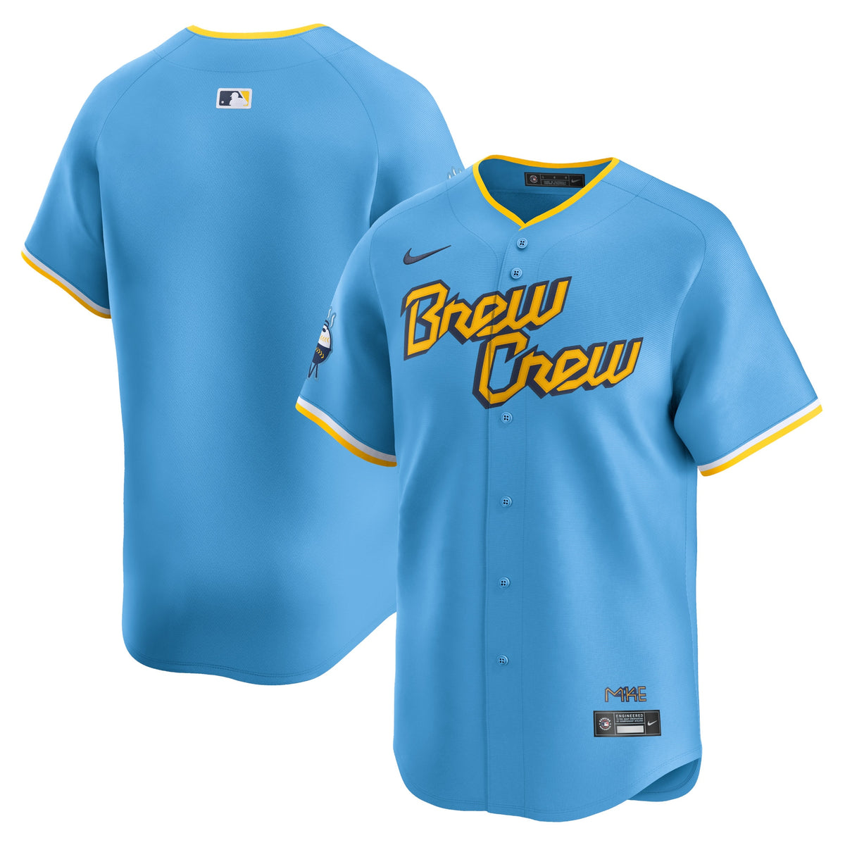 Milwaukee Brewers Nike City Connect Limited Jersey Powder Blue