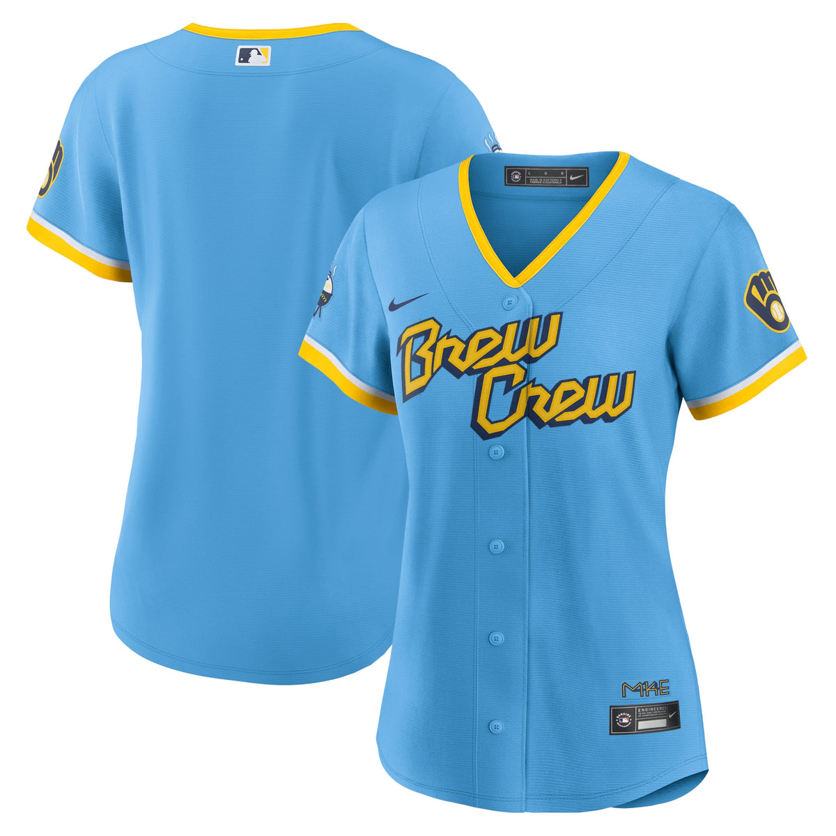 Milwaukee Brewers Nike Women's City Connect Replica Team Jersey Powder Blue