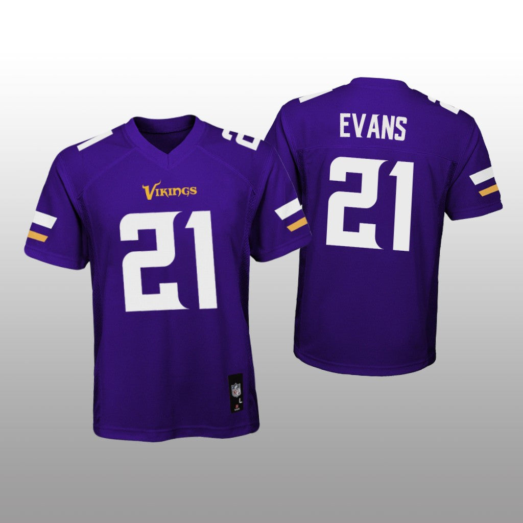 Minnesota Vikings Akayleb Evans Purple Jersey Game Youth