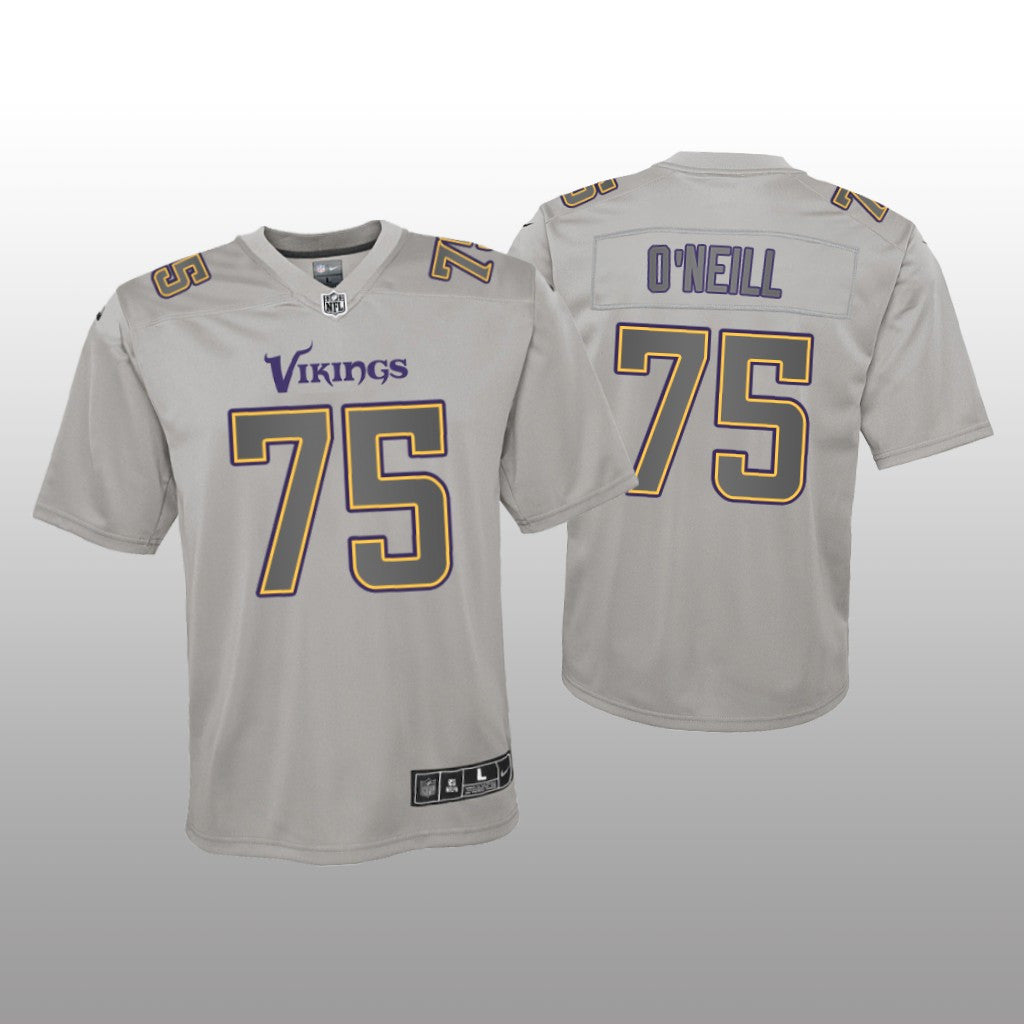 Minnesota Vikings Brian O&'neill Gray Jersey Atmosphere Fashion Game Youth