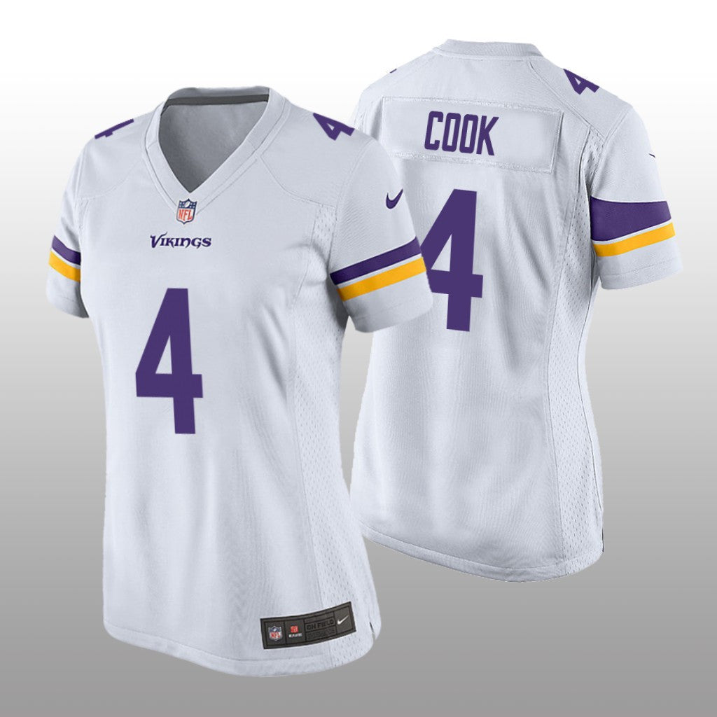 Minnesota Vikings Dalvin Cook White Jersey Game Women's