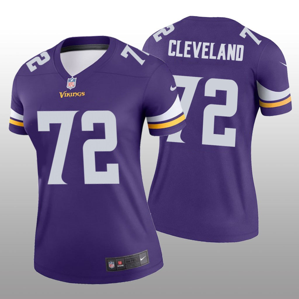 Minnesota Vikings Ezra Cleveland Purple Jersey Legend Women's