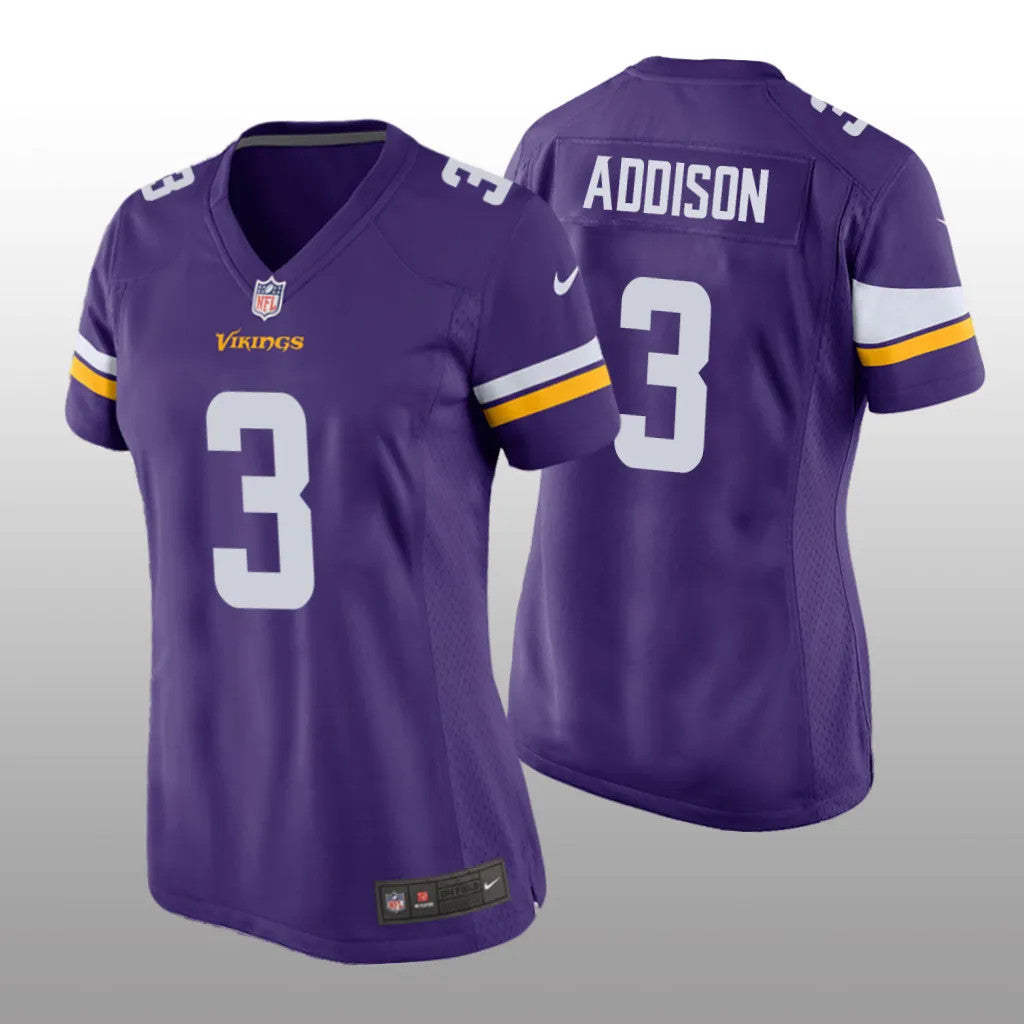 Minnesota Vikings Jordan Addison Purple Jersey Game Women's