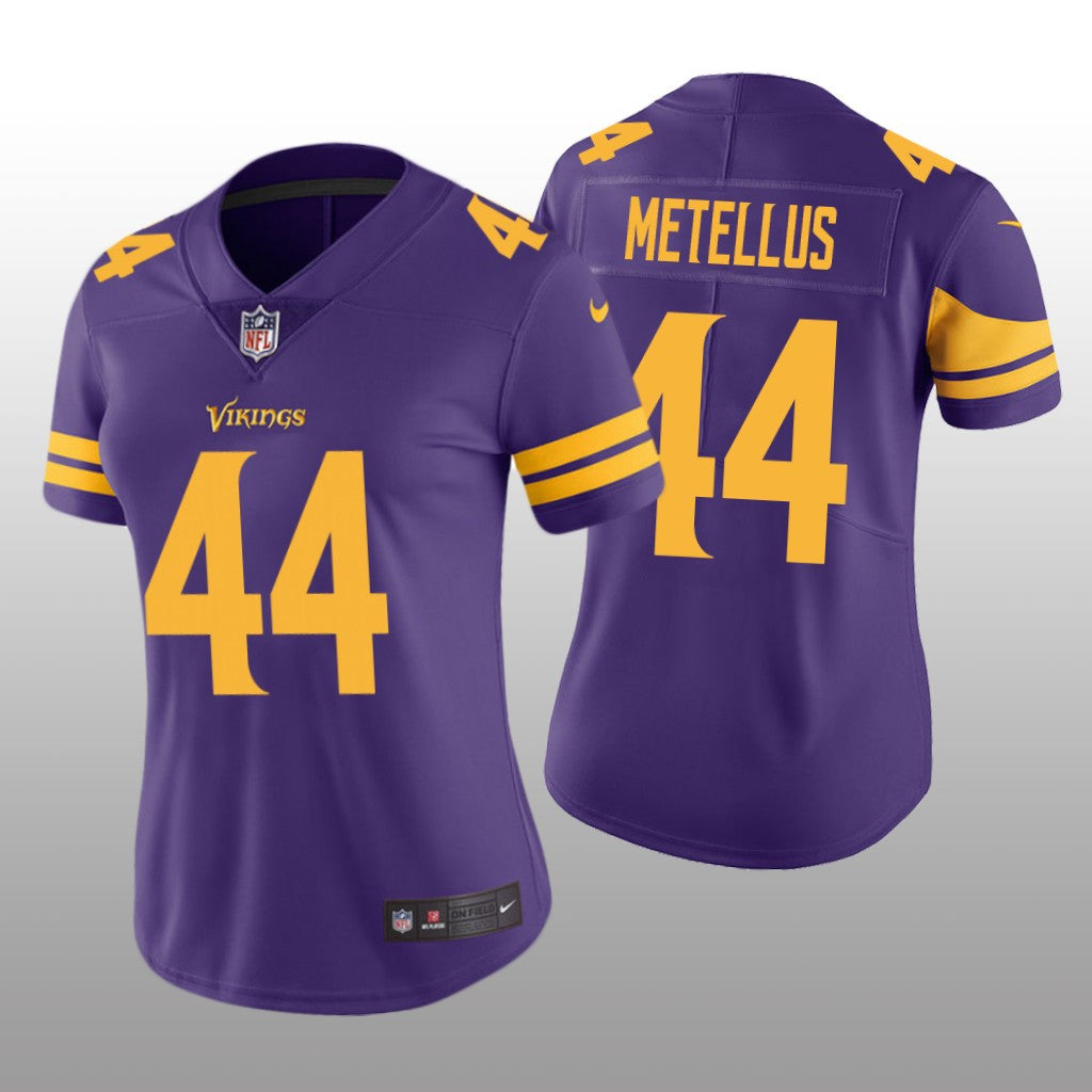 Minnesota Vikings Josh Metellus Purple Jersey Color Rush Limited Women's