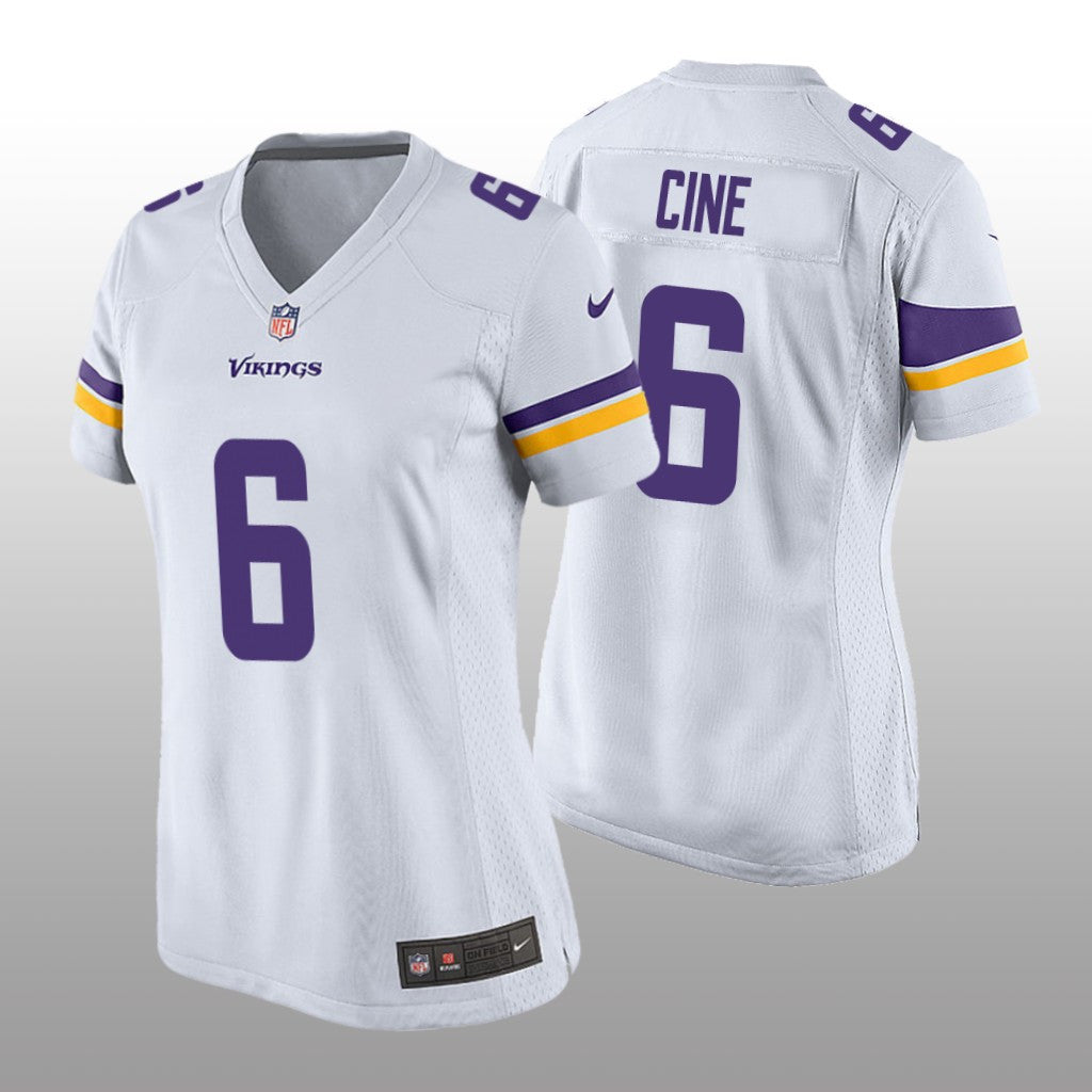 Minnesota Vikings Lewis Cine White Jersey Game Women's