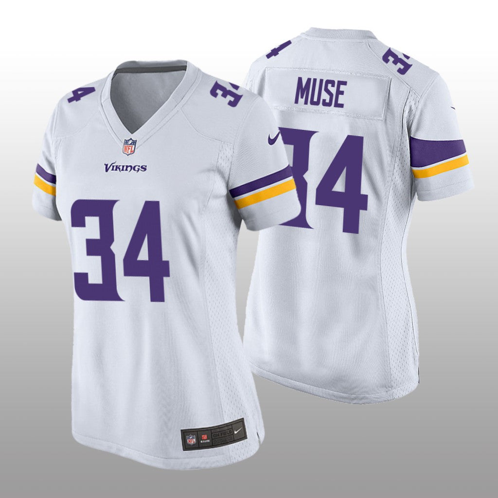 Minnesota Vikings Nick Muse White Jersey Game Women's