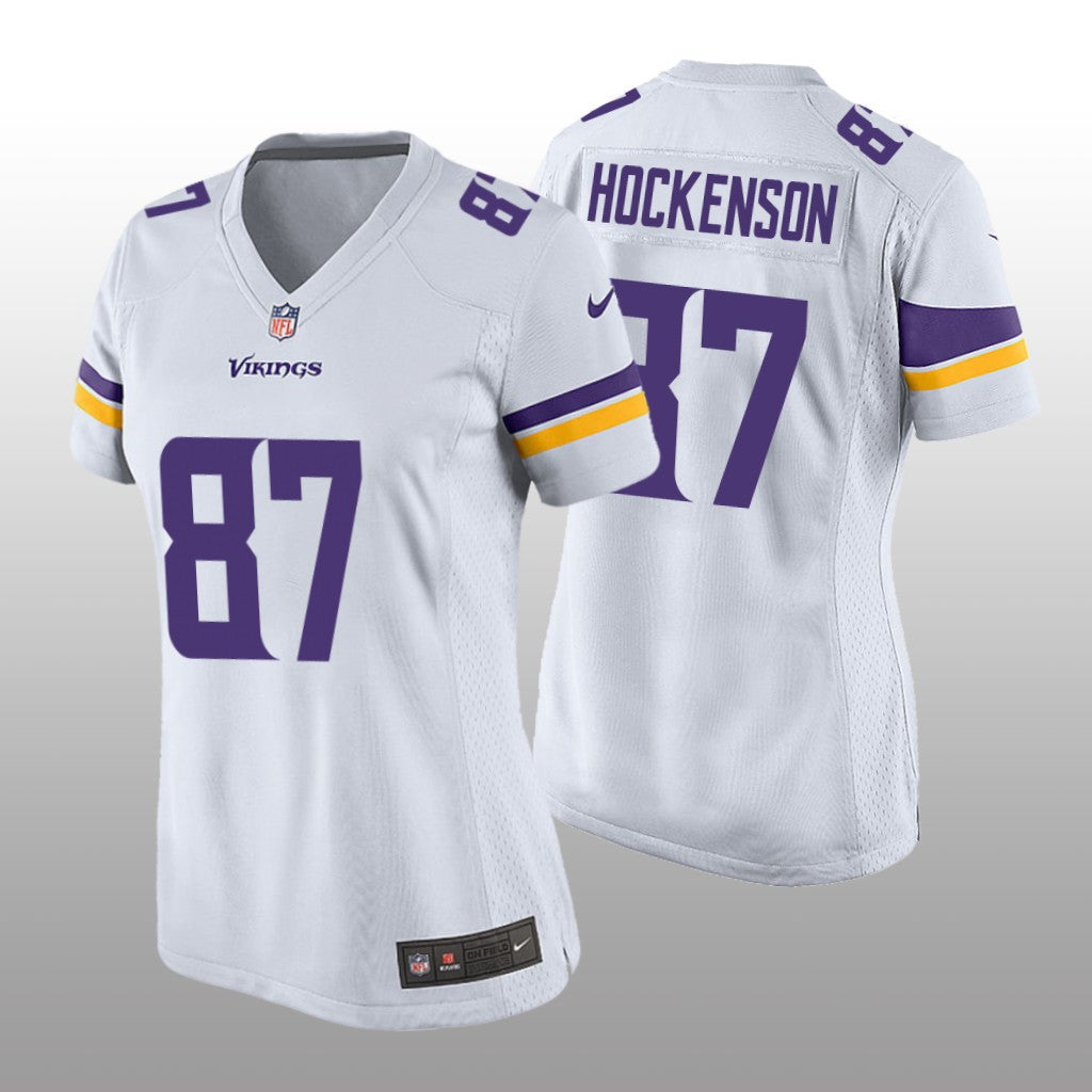 Minnesota Vikings T.J. Hockenson White Jersey Game Women's