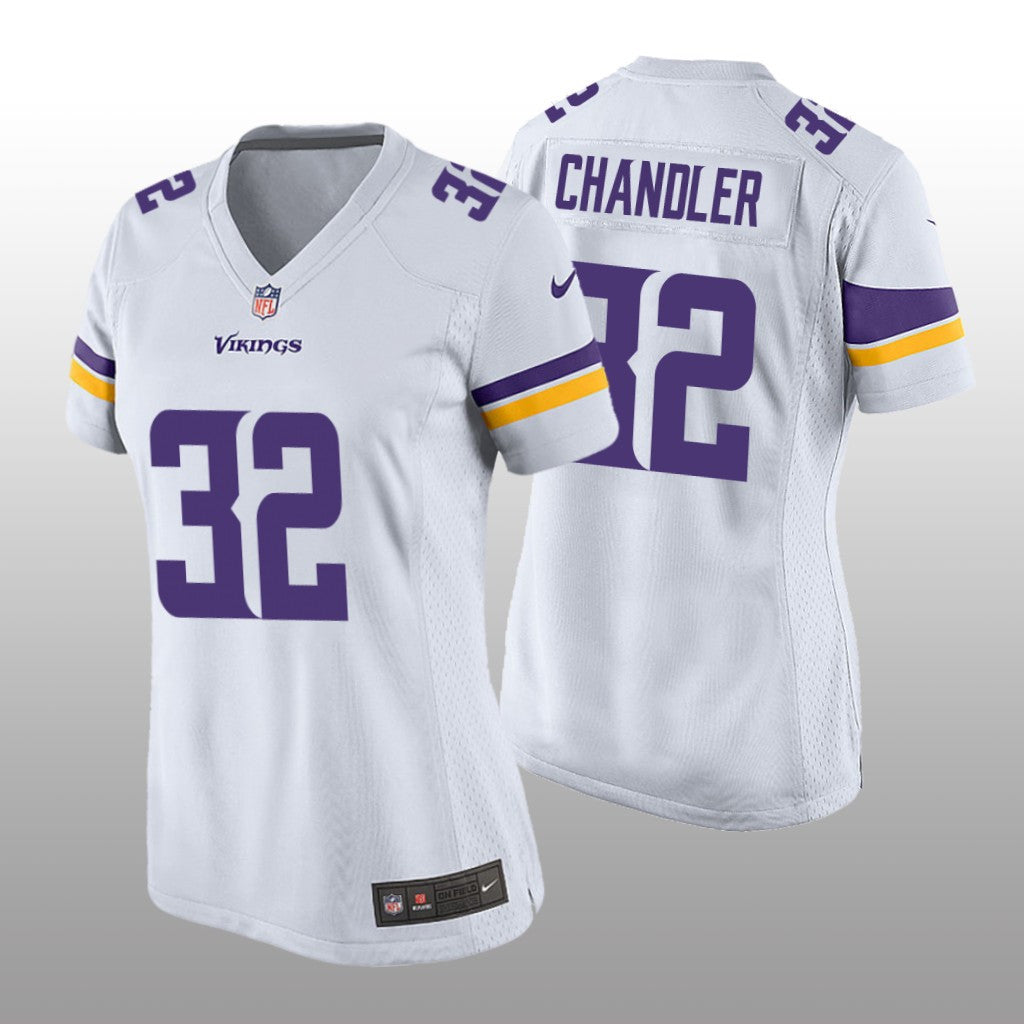 Minnesota Vikings Ty Chandler White Jersey Game Women's