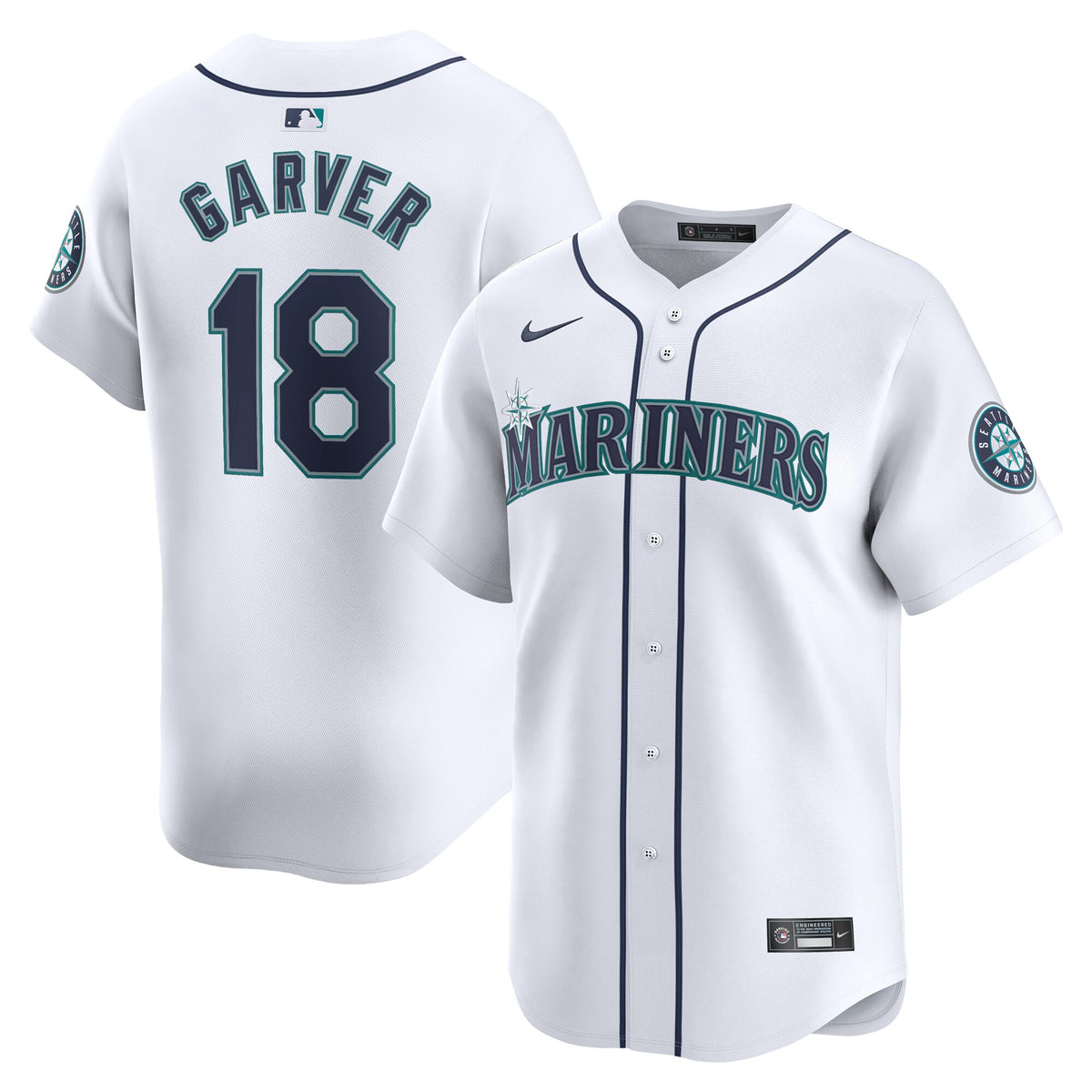 Mitch Garver Seattle Mariners Nike Home Limited Player Jersey White