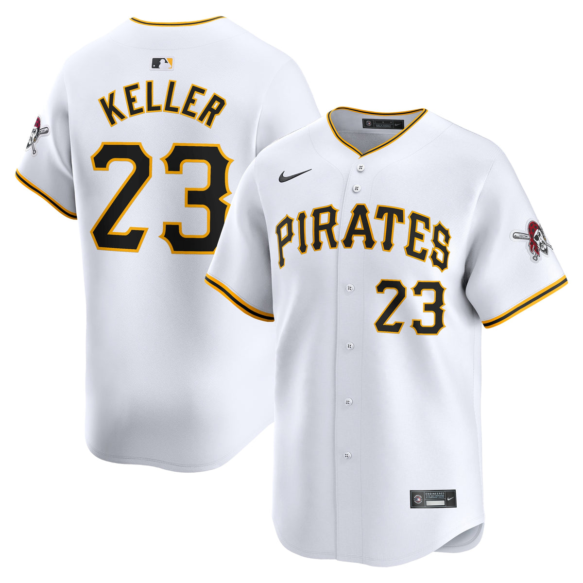 Mitch Keller Pittsburgh Pirates Nike Home Limited Player Jersey White