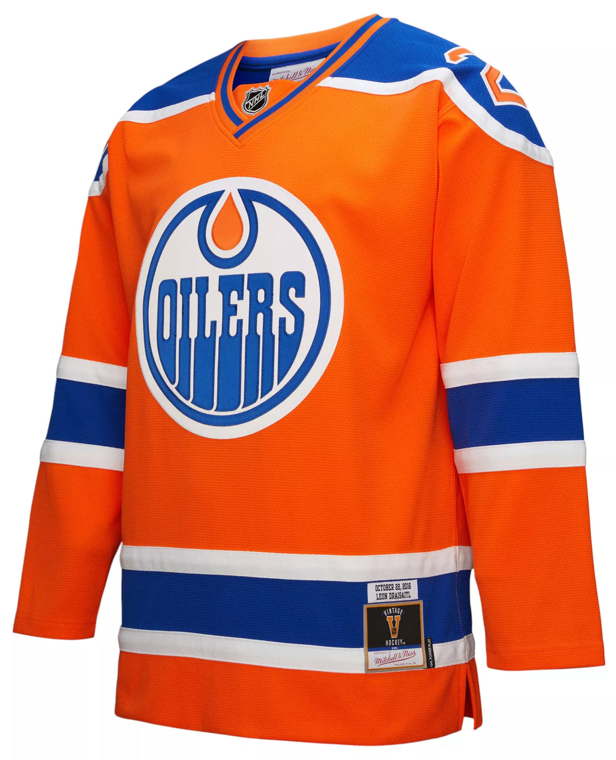 Mitchell & Ness Adult Edmonton Oilers Leon Draisaitl #29 Blue Line Jersey
