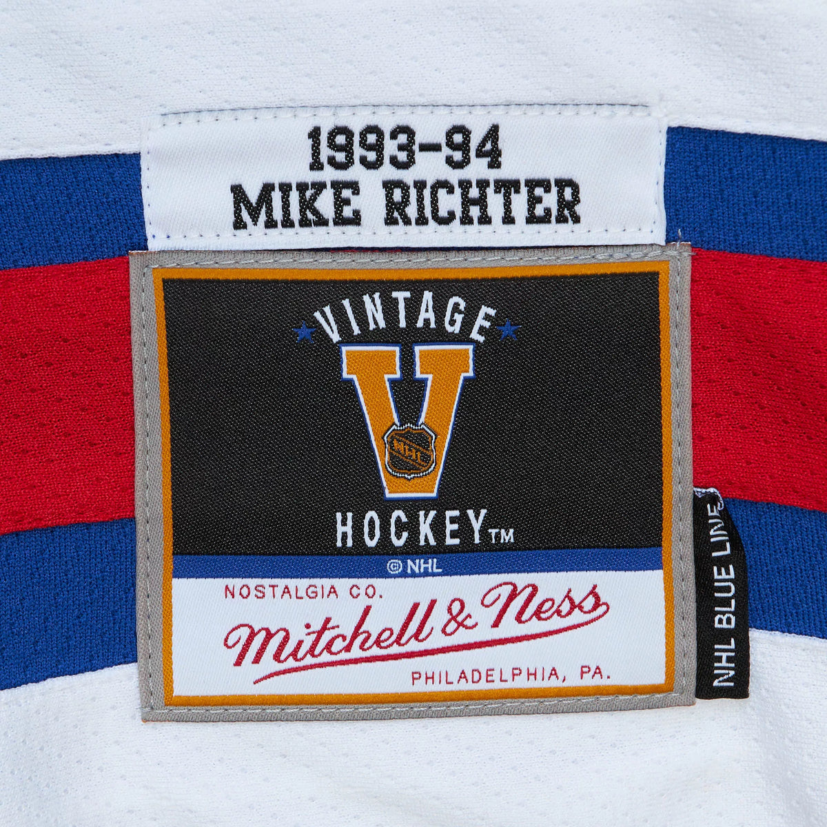 Mitchell & Ness Adult New York Rangers Mike Richter #35 &'93 Blue Line Jersey
