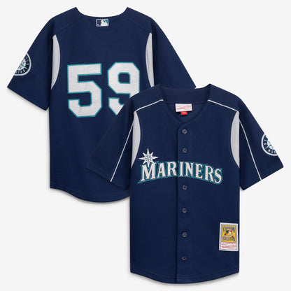 Mitchell & Ness Felix Hernandez Seattle Mariners Preschool Navy Cooperstown Collection Batting Practice Jersey