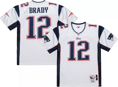 Mitchell & Ness Men's 2000 New England Patriots Tom Brady #12 White Legacy Jersey