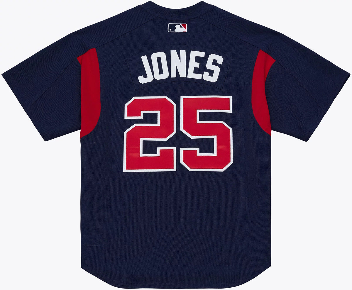 Mitchell & Ness Men's Atlanta Braves Andruw Jones #25 Navy Mesh Jersey