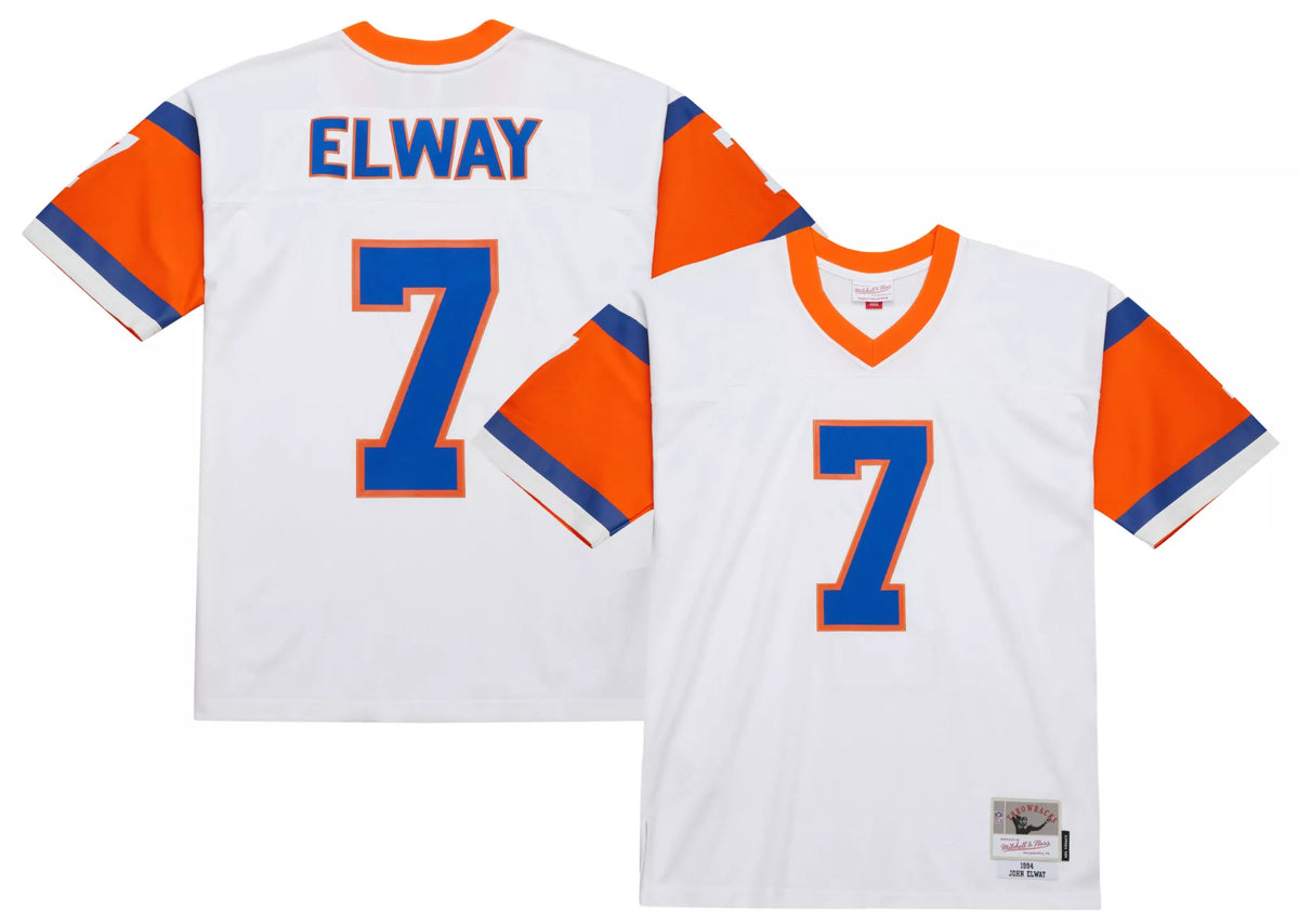 Mitchell & Ness Men's Denver Broncos John Elway #7 White 1994 Replica Football Jersey