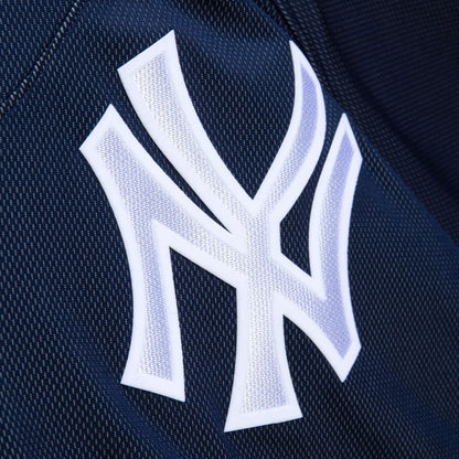 Mitchell & Ness Men's Derek Jeter #2 New York Yankees Navy Mesh Button Up Jersey