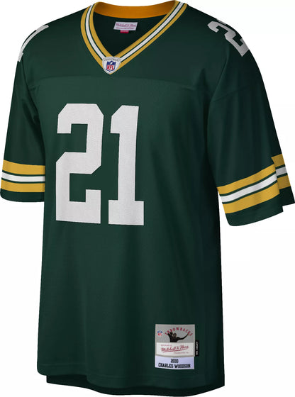 Mitchell & Ness Men's Green Bay Packers Charles Woodson #21 Green 2010 Throwback Jersey
