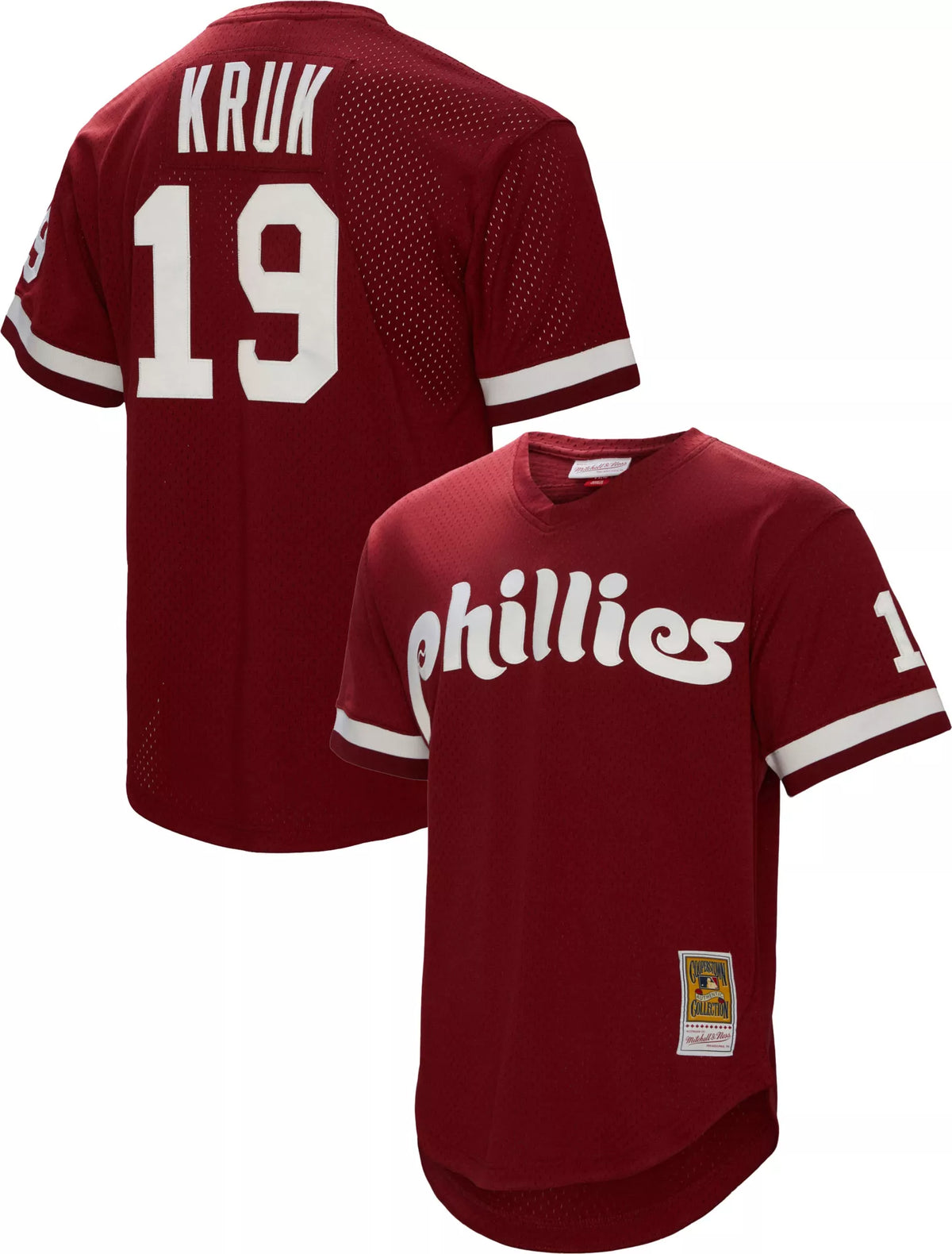 Mitchell & Ness Men's John Kruk #29 Red Cooperstown Alternate Mesh Batting Practice Jersey