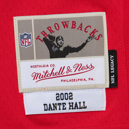 Mitchell & Ness Men's Kansas City Chiefs Dante Hall #82 2002 Red Throwback Jersey