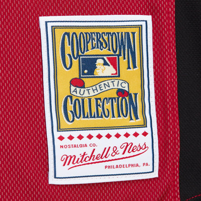 Mitchell & Ness Men's Ken Griffey Jr. #3 Cincinnati Reds Navy Mesh Button Up Jersey
