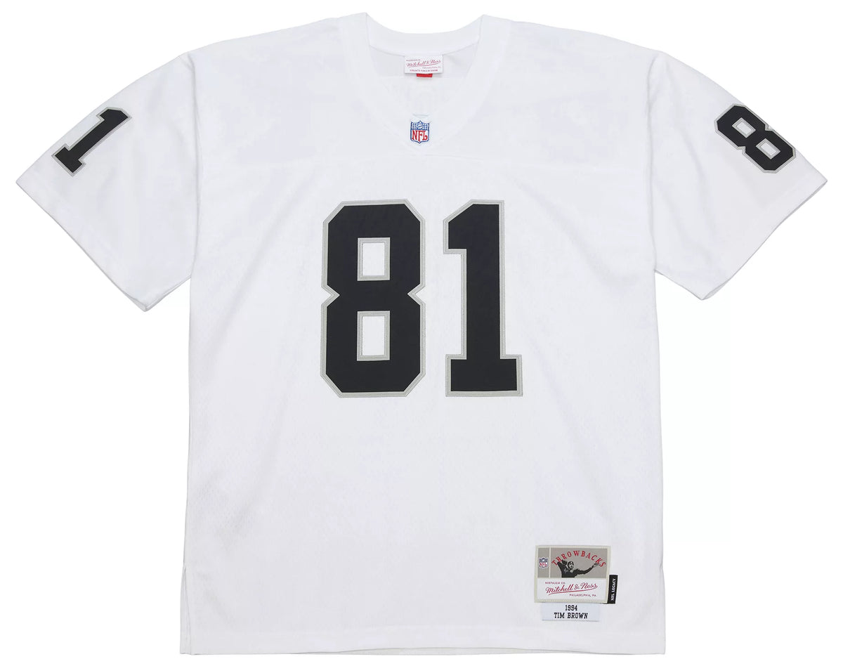 Mitchell & Ness Men's Las Vegas Raiders Tim Brown #81 White 1994 Replica Football Jersey
