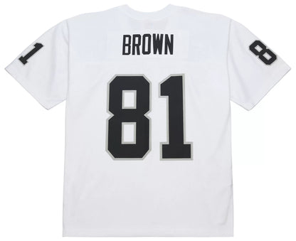 Mitchell & Ness Men's Las Vegas Raiders Tim Brown #81 White 1994 Replica Football Jersey