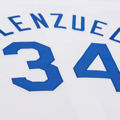 Mitchell & Ness Men's Los Angeles Dodgers White Fernando Valenzuela #34 Cooperstown Authentic Jersey
