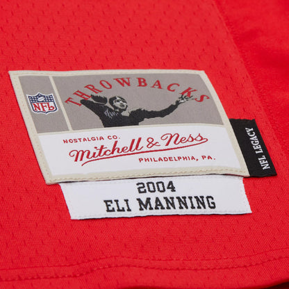 Mitchell & Ness Men's New York Giants Eli Manning #10 Red 2004 Replica Football Jersey