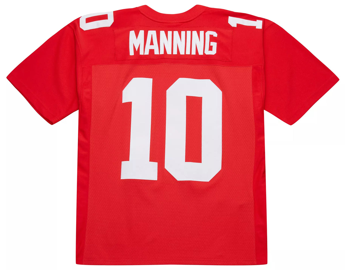 Mitchell & Ness Men's New York Giants Eli Manning #10 Red 2004 Replica Football Jersey