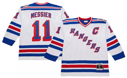 Mitchell & Ness Men's New York Rangers Mark Messier #11 1993 Vintage Away Replica Jersey
