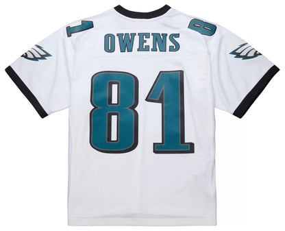 Mitchell & Ness Men's Philadelphia Eagles Terrell Owens #81 White 2004 Replica Football Jersey