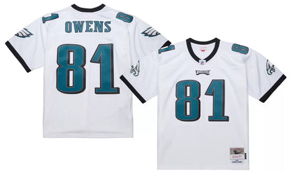 Mitchell & Ness Men's Philadelphia Eagles Terrell Owens #81 White 2004 Replica Football Jersey