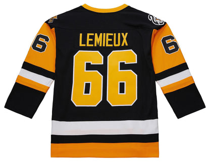 Mitchell & Ness Men's Pittsburgh Penguins Mario Lemieux #66 1991 Vintage Home Replica Jersey