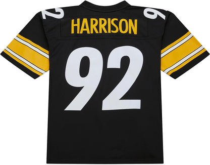 Mitchell & Ness Men's Pittsburgh Steelers James Harrison #92 2005 Black Throwback Jersey