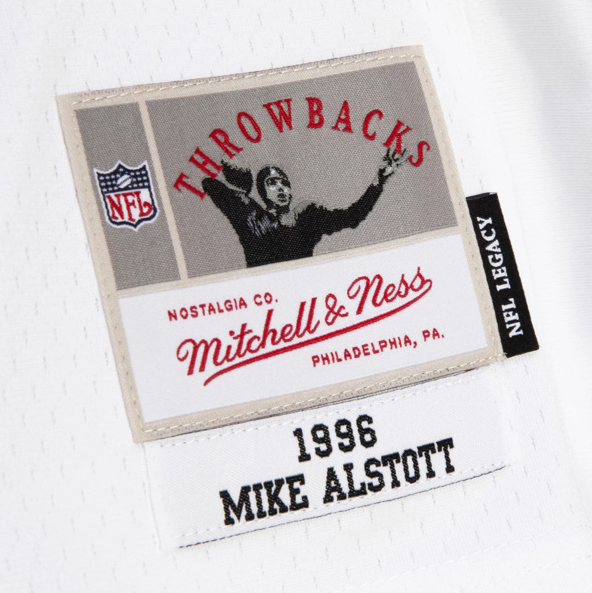Mitchell & Ness Men's Tampa Bay Buccaneers Mike Alstott #40 1996 White Throwback Jersey