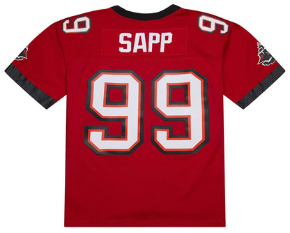 Mitchell & Ness Men's Tampa Bay Buccaneers Warren Sapp #99 Red 2002 Replica Football Jersey
