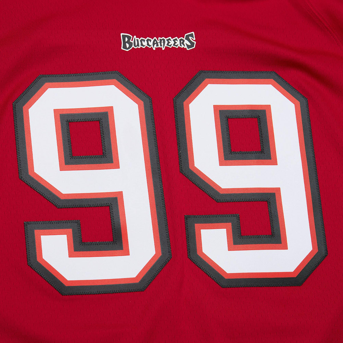 Mitchell & Ness Men's Tampa Bay Buccaneers Warren Sapp #99 Red 2002 Replica Football Jersey