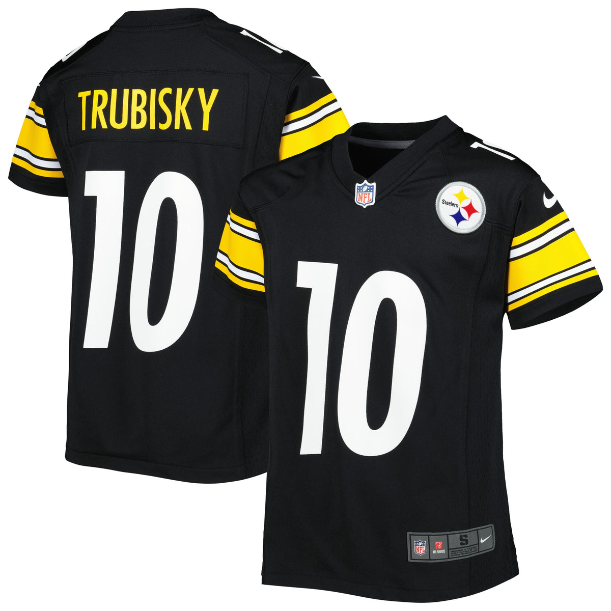 Mitchell Trubisky Pittsburgh Steelers Nike Youth Game Jersey Black