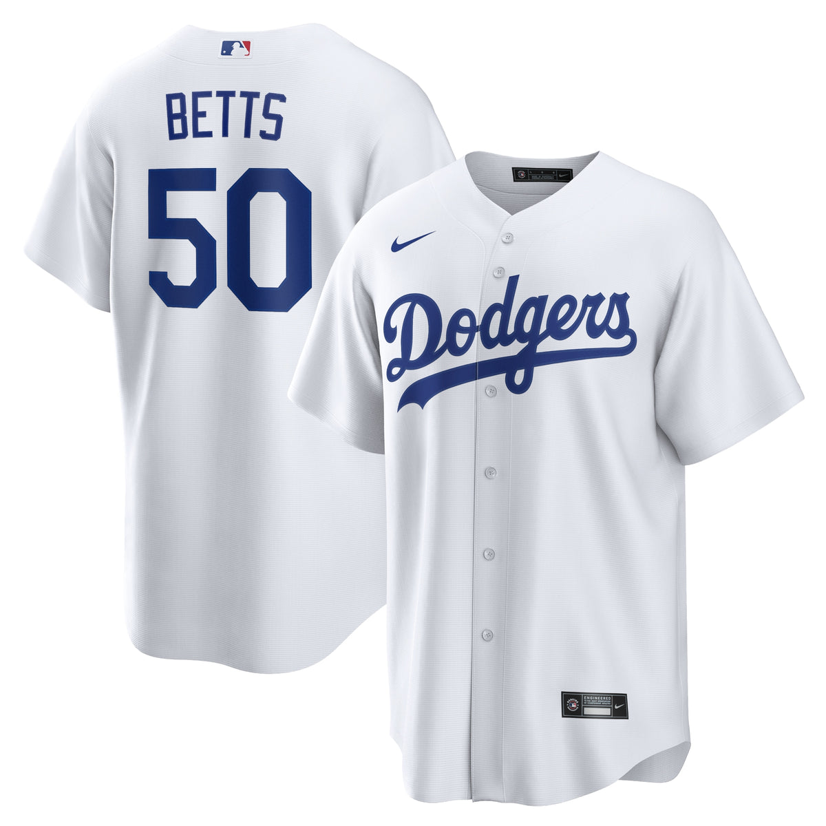 Mookie Betts Los Angeles Dodgers Nike Home Replica Player Name Jersey White