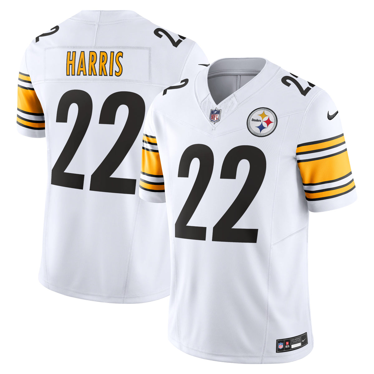 Najee Harris Pittsburgh Steelers Nike Vapor F.U.S.E. Limited Jersey White