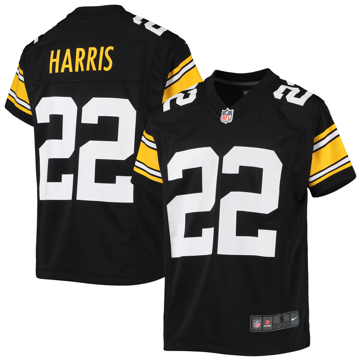 Najee Harris Pittsburgh Steelers Nike Youth Game Jersey Black