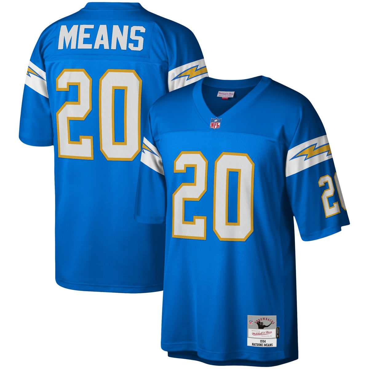 Natrone Means Los Angeles Chargers Mitchell Ness Legacy Replica Jersey Powder Blue