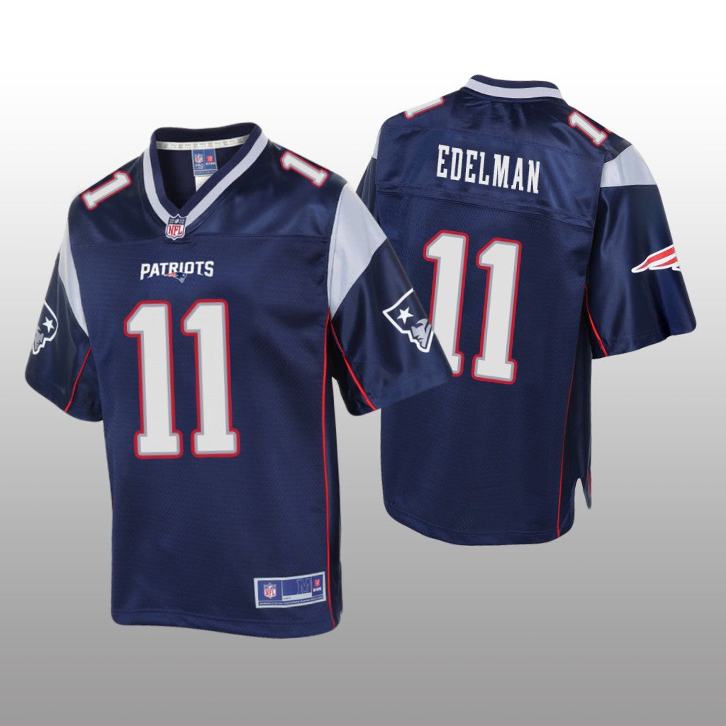 New England Patriots #11 Navy Julian Edelman Pro Line Jersey Youth