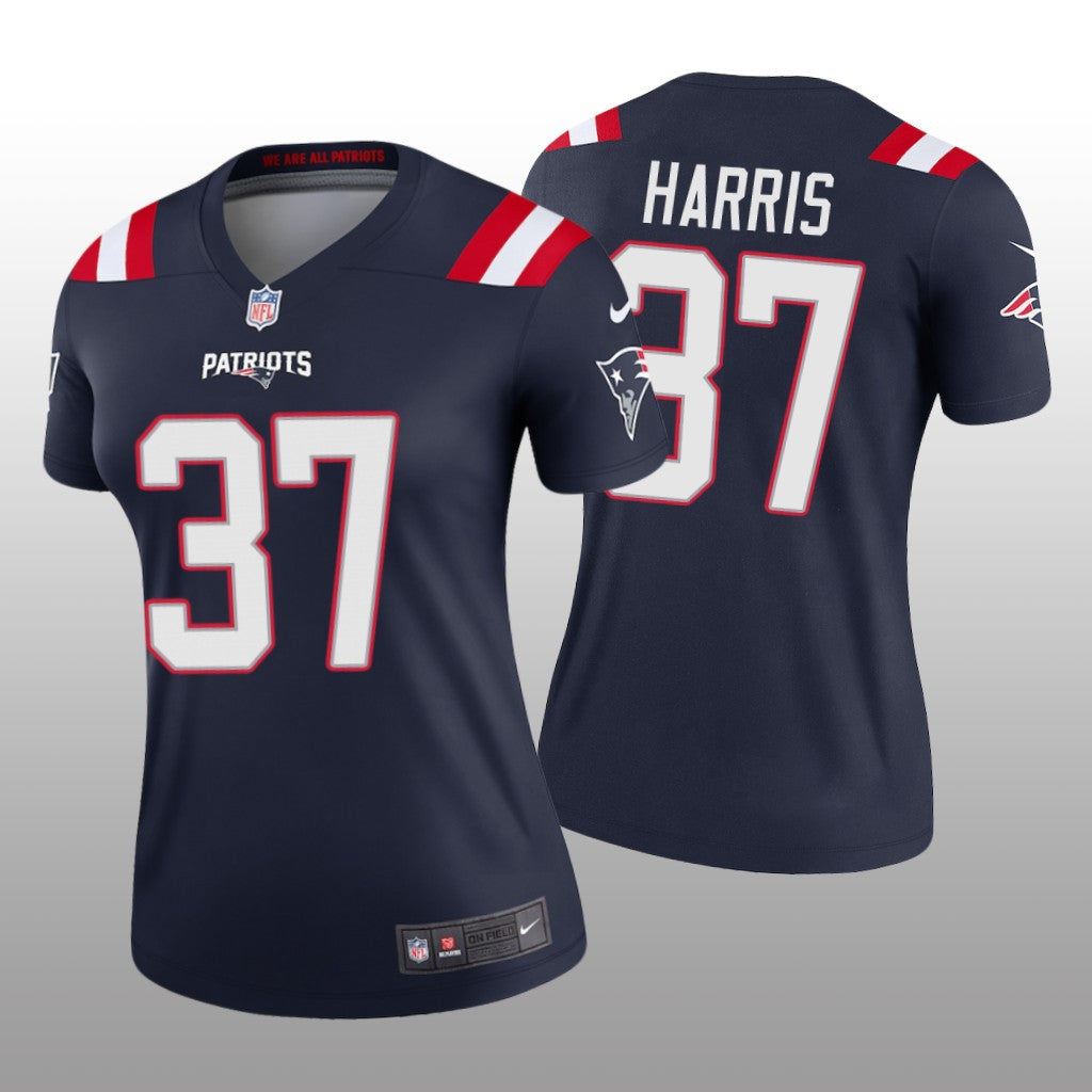 New England Patriots Damien Harris White Jersey Legend Women's
