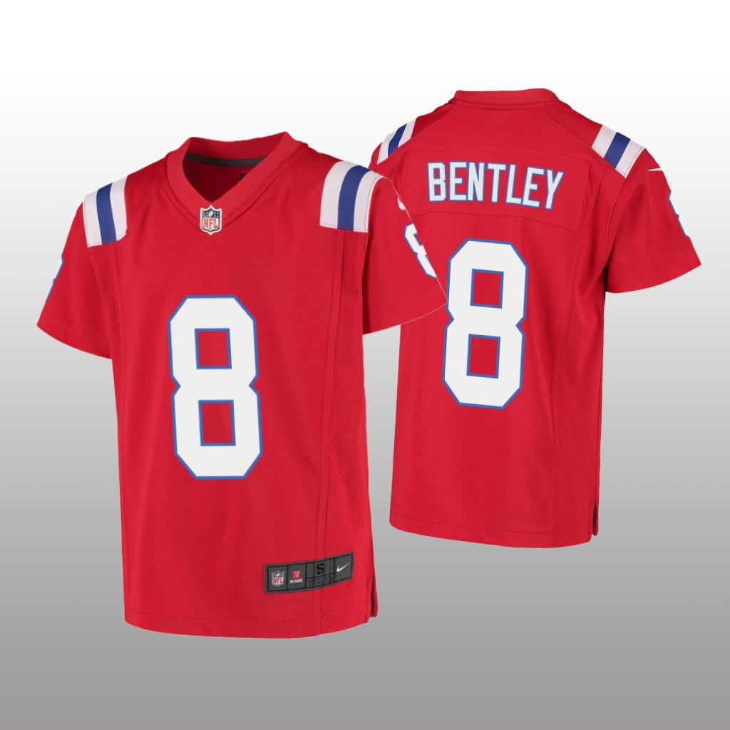 New England Patriots Ja&'Whaun Bentley Red Jersey Game Youth