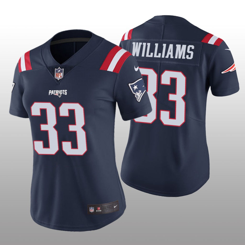 New England Patriots Joejuan Williams Navy Jersey Color Rush Limited Women's