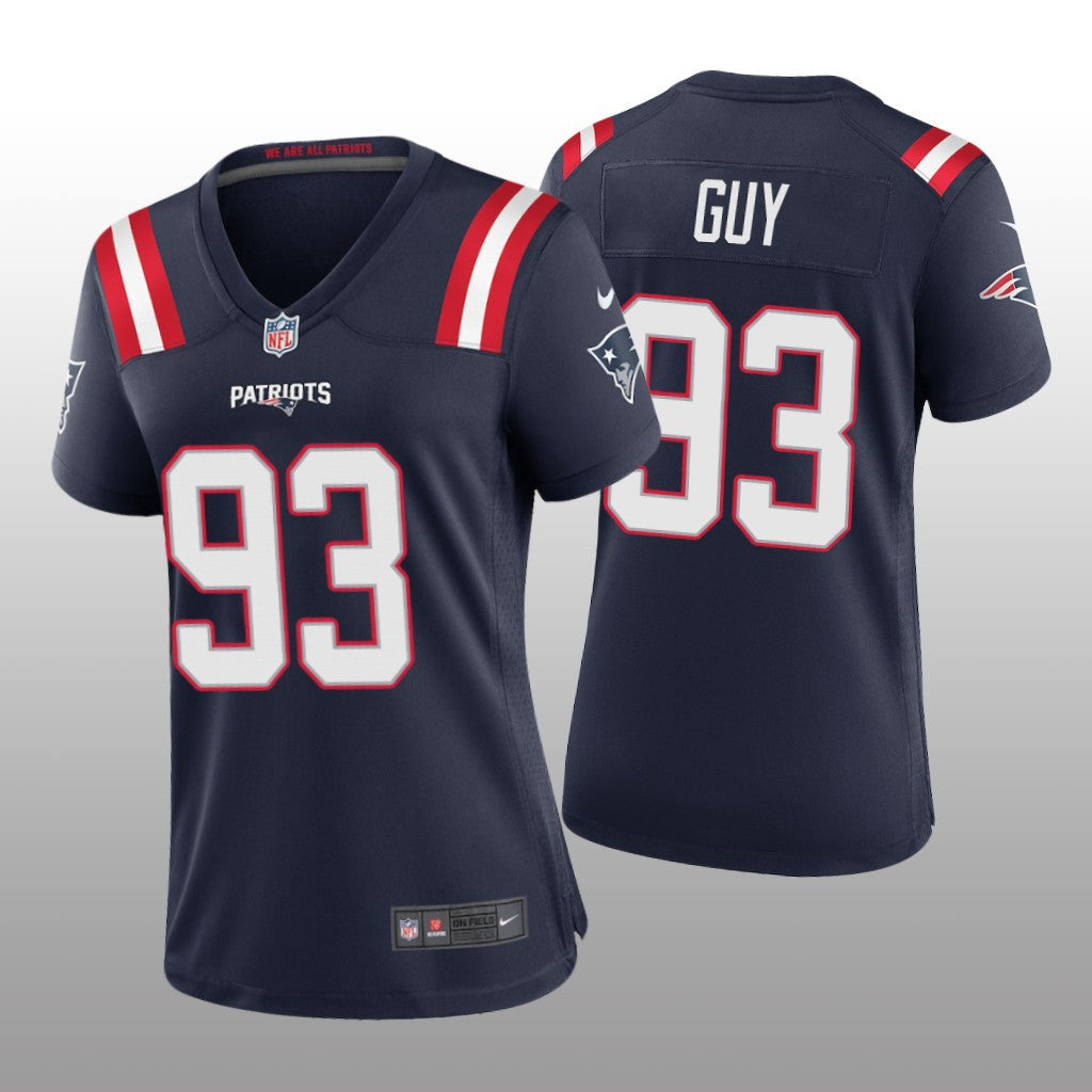 New England Patriots Lawrence Guy Navy Jersey Game Women's