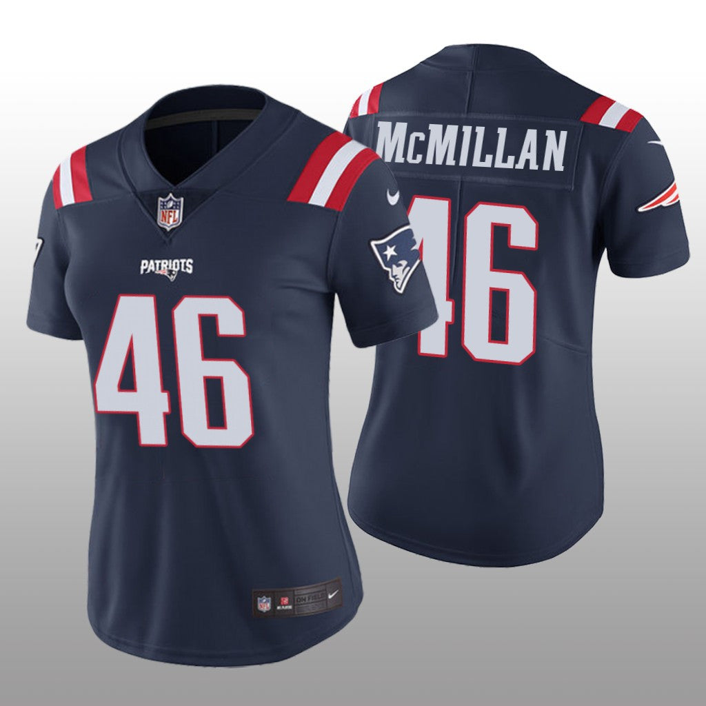 New England Patriots Raekwon McMillan Navy Jersey Color Rush Limited Women's